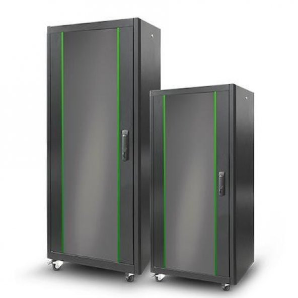 Legend 22U Eco 19 INC Dikili Tip Rack Kabinet 600x600x1120mm Siyah - 2