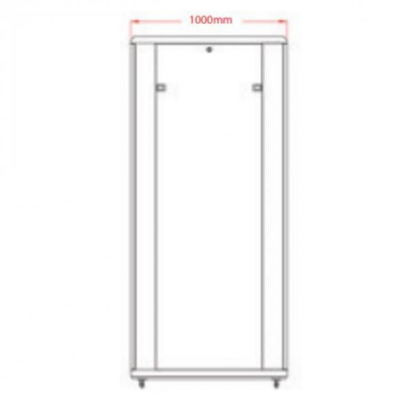 Legend 22U Eco 19 INC Dikili Tip Rack Kabinet 600x600x1120mm Siyah - 6