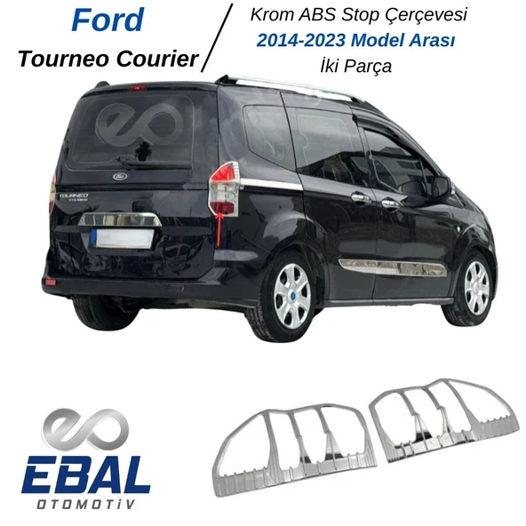 Ford Tourneo Courier Krom Stop Çerçevesi 2 Parça Abs 2014-2023 Model Uyumlu ürün görseli