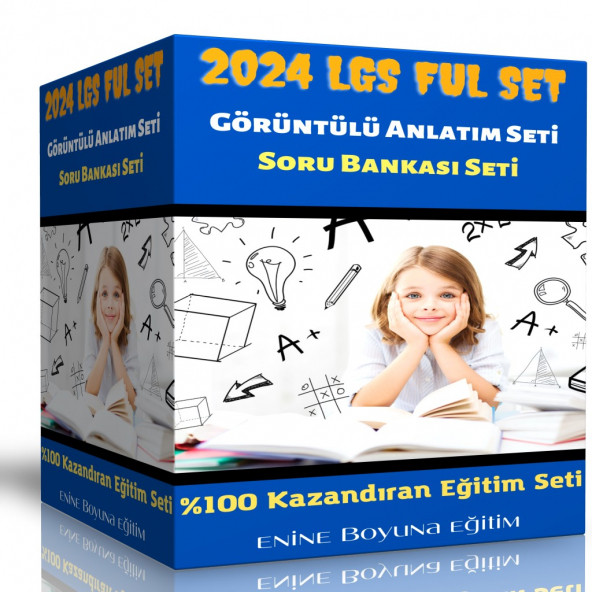 2024 LGS FULLETEN Eğitim Seti  42 Saat Anlatım + Poster ve Sarmal Deneme