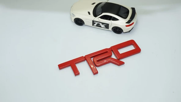 DK Tuning TRD Bagaj Kırmızı ABS 3M 3D Logo Amblem Toyota İle Uyumlu - Resim 2