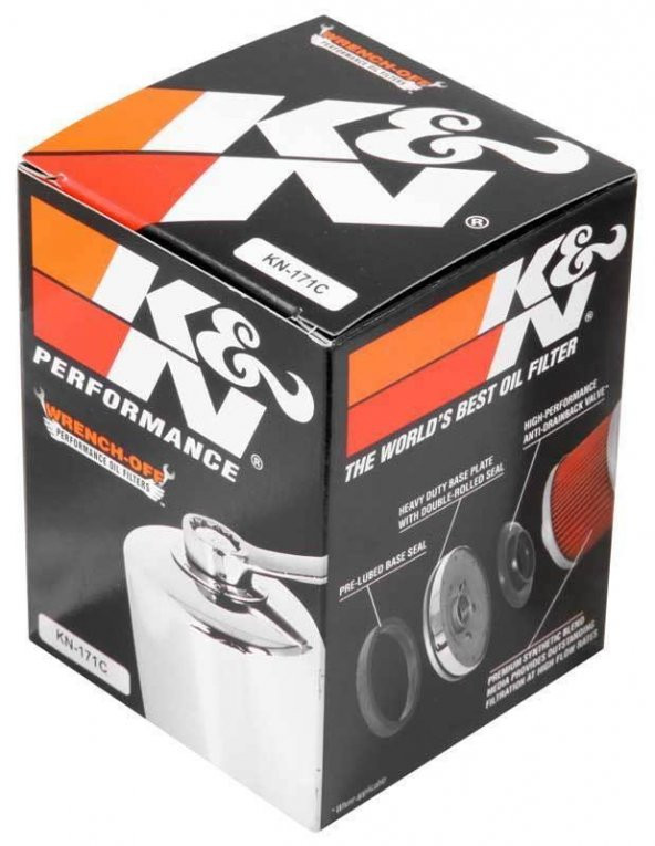 K&N KN-171C 2000-2022 Harley-Davidson Softail Standard FXSTI Yağ Filtresi