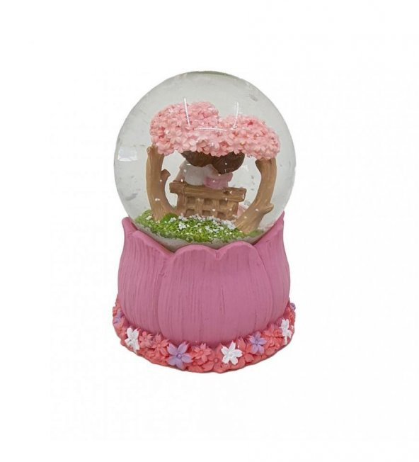 Aşk Mevsimi Renk Değiştiren Işıklı Kar Küresi - Resim 4