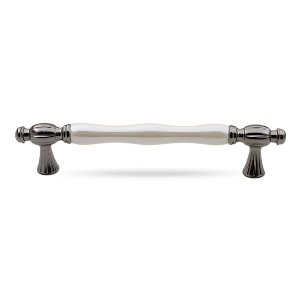 Helmond Lüks Porselen Mobilya Mutfak Çekmece Dolap Dolabı Kulpu Kulbu (128 MM-12.8 CM) Sedef Füme - 7
