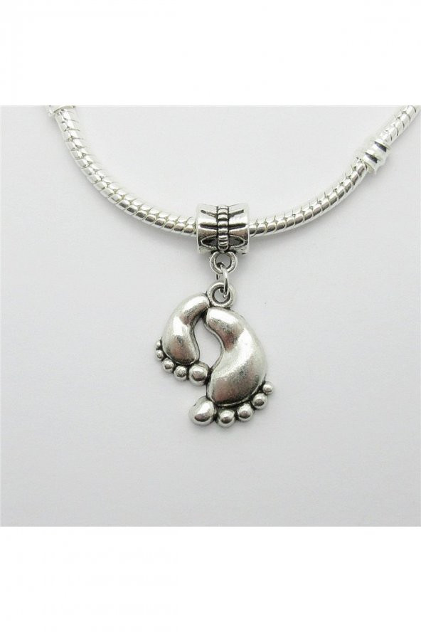 Worldshop PANDORA CHARM BİLEKLİK UYUMLU GÜMÜŞ CHARM - 2