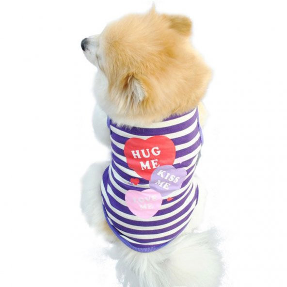 Pet Style KEDİ VE KÖPEK İÇİN HUG ME, KISS ME,LOVE ME ELBİSE,KIYAFET, XS-S-M - 2