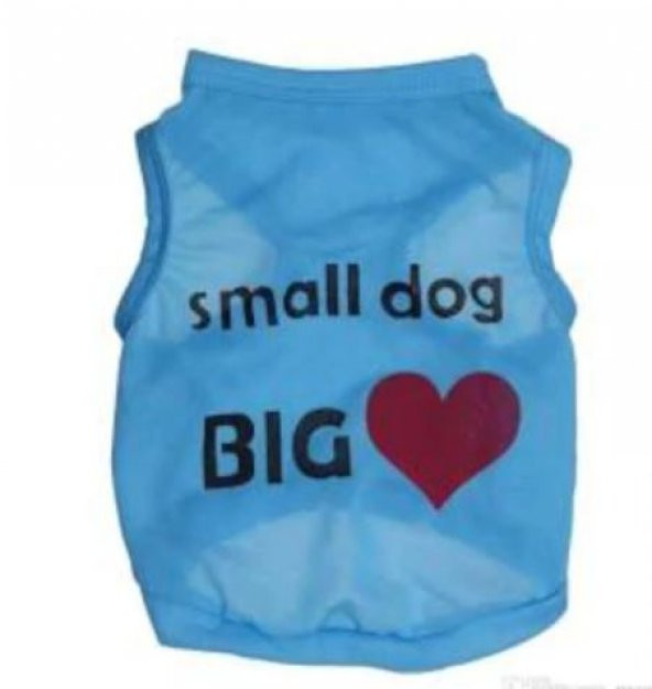 Pet Style KEDİ VE KÖPEK İÇİN SMALL DOG BİG LOVE ELBİSE,KIYAFET