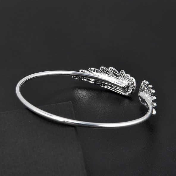Worldshop PANDORA TARZ, MELEK KANADI (ANGEL)GÜMÜŞ BANGLE BİLEKLİK - 4