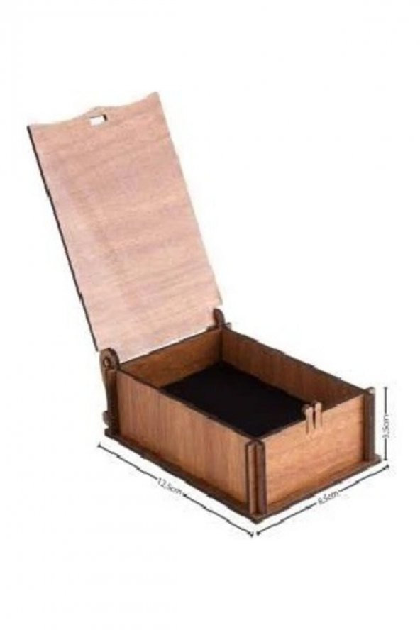 Worldshop Saworovski Taşlı Kugu Model Kolye Küpe Takı Seti Kırmızı Taşlı, Ahşap Hediye Kutusu Içerisinde - 2