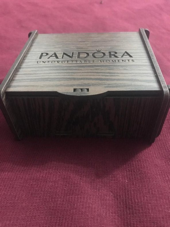 Worldshop PANDORA, YENİ TARZ, CHARMLI BİLEKLİK(MELEK KANADI MODEL), AHŞAP KUTU İÇERİSİNDE - 8