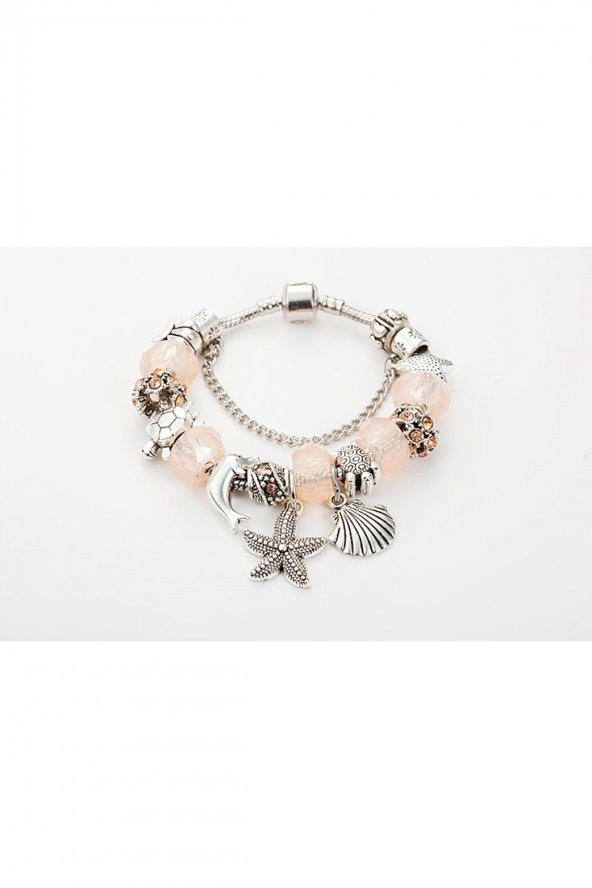 Worldshop Pandora Tarz, Yeni Trend,Deniz Kabuğu Temalı Charm Bileklik, Ahşap Kutu Içerisinde - 7