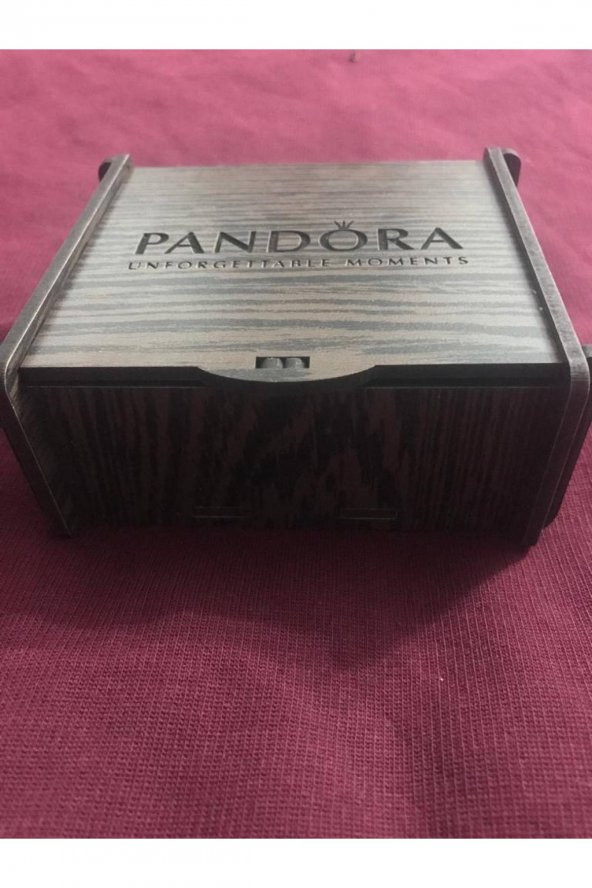 Worldshop Pandora Tarz, Pink Kristal Gold Charmlı Bileklik, Ahşap Kutu Içerisinde, Yeni Yıl, yılbaşı hediye - 5