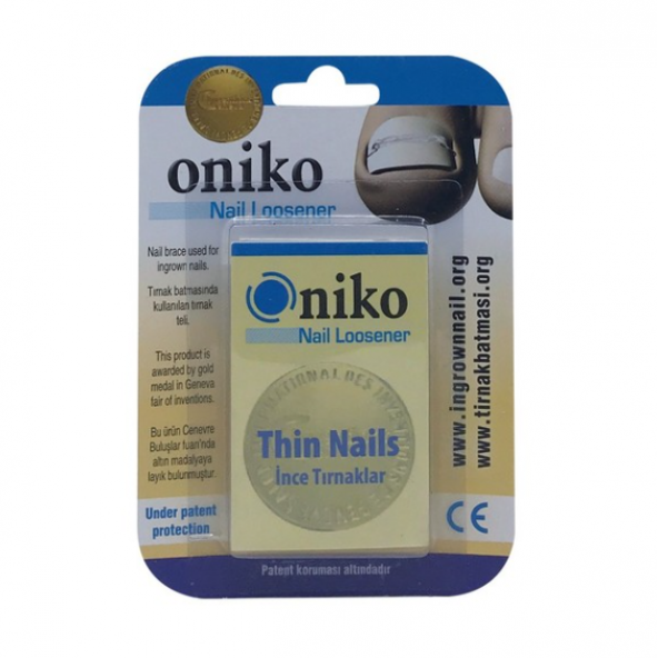 Oniko Nail Loosener Tırnak Gevşetici Tel - Tırnak Batması & İnce Tırnaklar