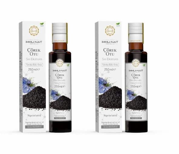 İmmunat Çörek Otu Ekstraktı 250 ml 2 Adet
