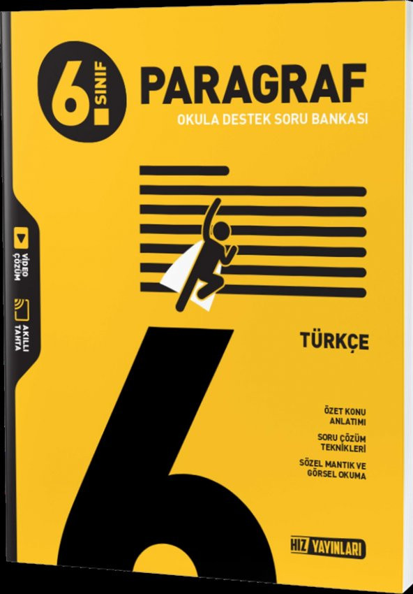 6. Sınıf Türkçe Paragraf Soru Bankası Hız Yayınları
