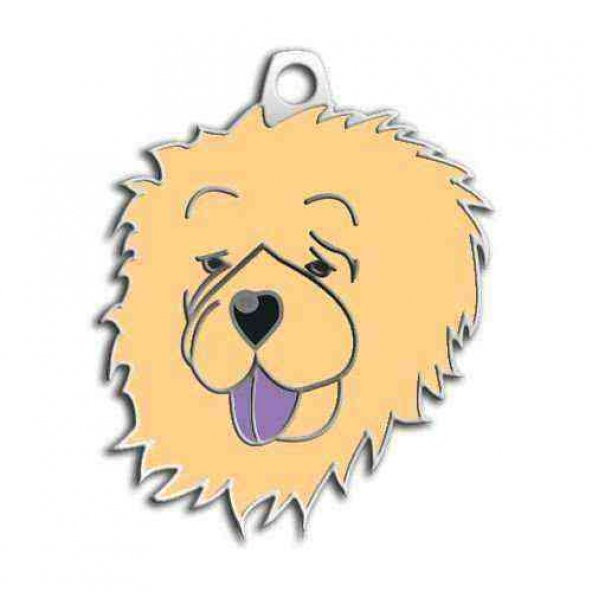 Çin Aslanı Köpek Künyesi (Krem)