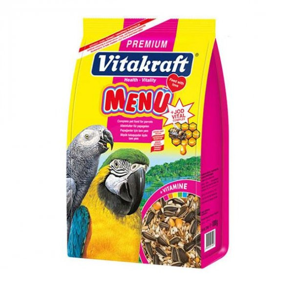 Vitakraft Menu Vital Papağan Yemi Ballı 1000gr