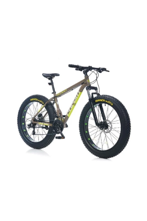 Corelli Zengo 26 Jant Fat Bike H.disk Fren 21V K:16 Gri-Yeşil