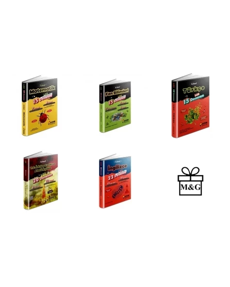 LGS 8.Sınıf Matematik Fen Türkçe İnkılap İngilizce Deneme Sınavı ürün görseli
