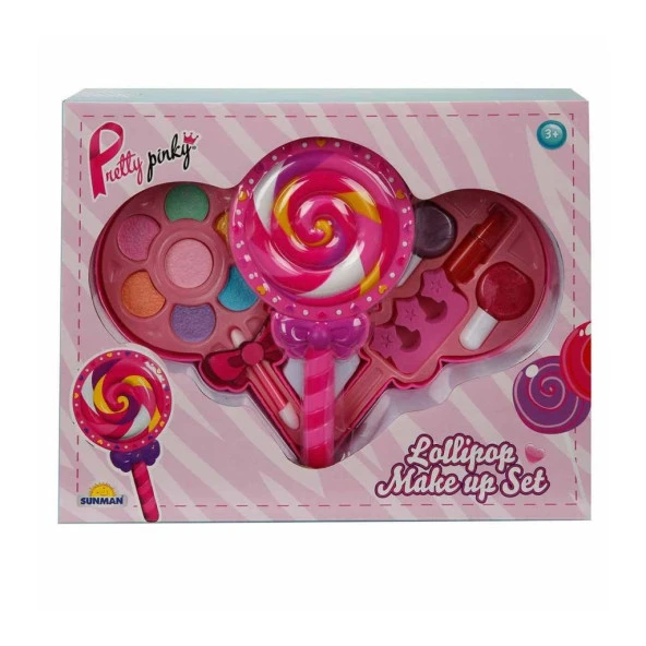 2598 Lolipop Şekilli 2 Katlı Makyaj Güzellik Seti ürün görseli 1