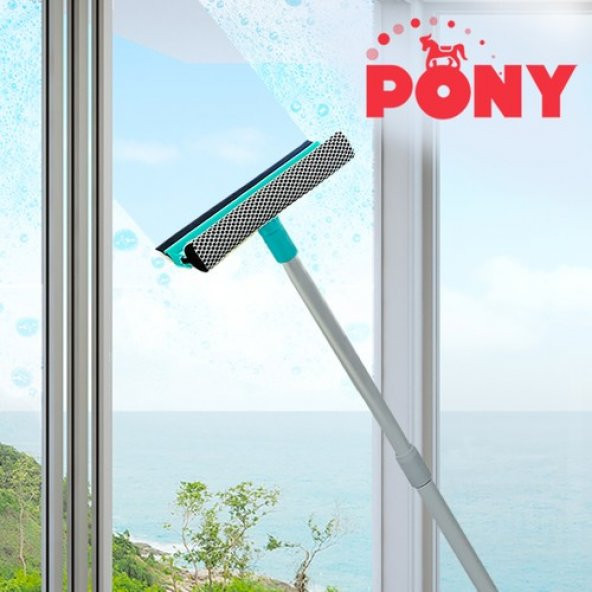 PONY TELESKOPİK SAPLI CAM SİLECEĞİ