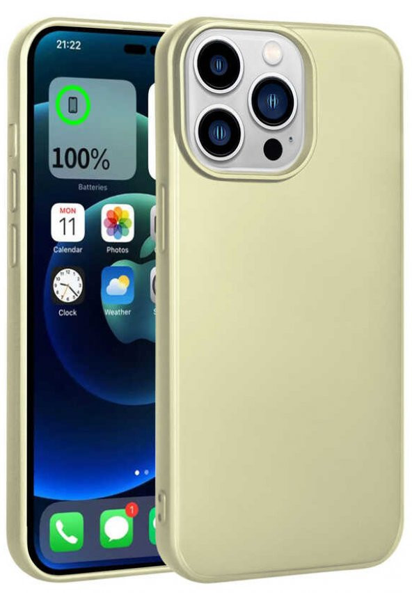 Apple iPhone 14 Pro Kılıf Ultra İnce Renkli Silikon Kapak - 2