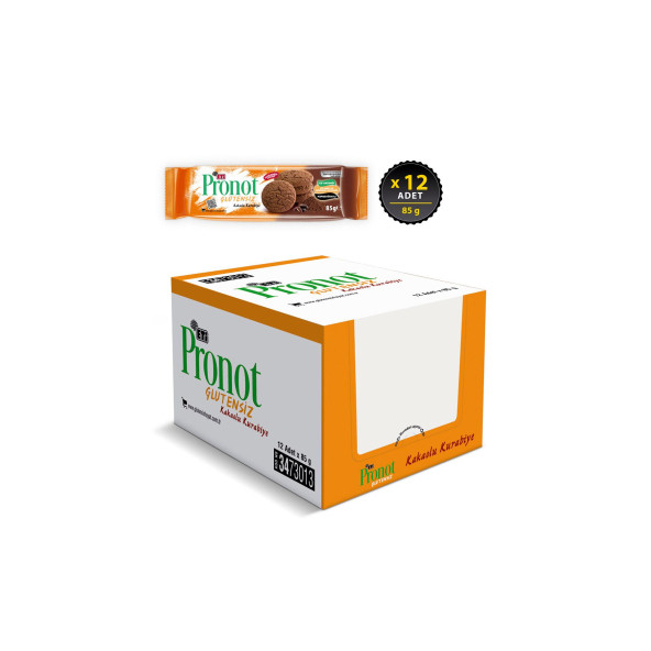 Pronot Kakaolu Glutensiz Kurabiye 85 g x 12 Adet - 2