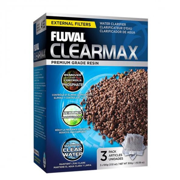 Fluval Clearmax Fosfat Nitrit Giderici Filtre Malzemesi 3x100gr