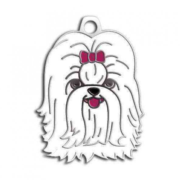 Shih-Tzu Köpek Künyesi (Beyaz) ürün görseli