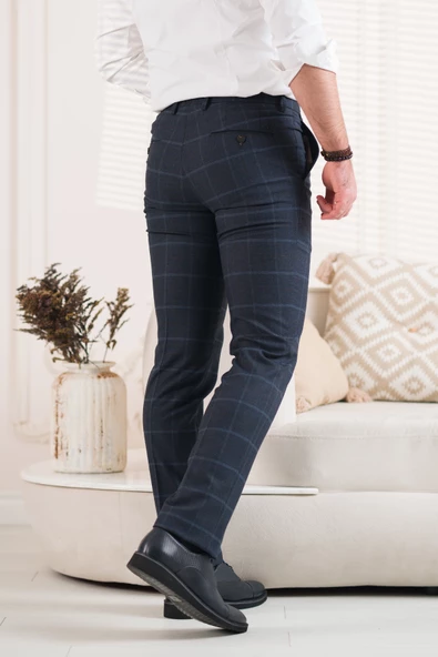 ECER REGULAR FİT EKOSELİ KIŞLIK ERKEK KUMAŞ PANTOLON - Resim 11