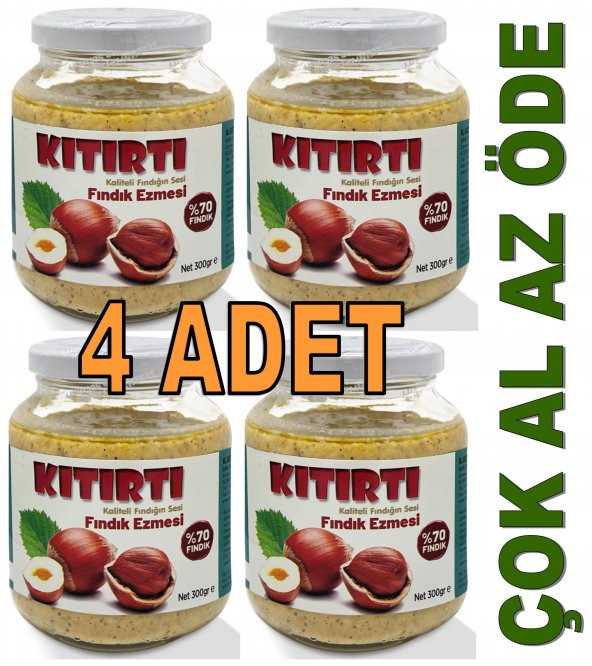 KITIRTI FINDIK EZMESİ 300 GR X 4 ADET