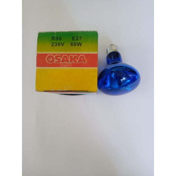 Osaka Infradet Isıtıcı Ampül R80 Mavi 60w 240 V. - 2
