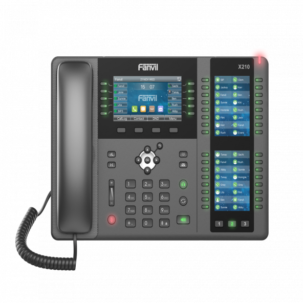 Fanvil X210 Renkli Ekran IP Telefon (POE)-Siyah