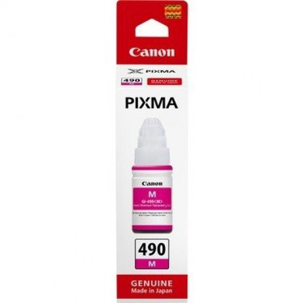 Canon 0666C001 GI-490 M Kırmızı (Magenta) Kartuş