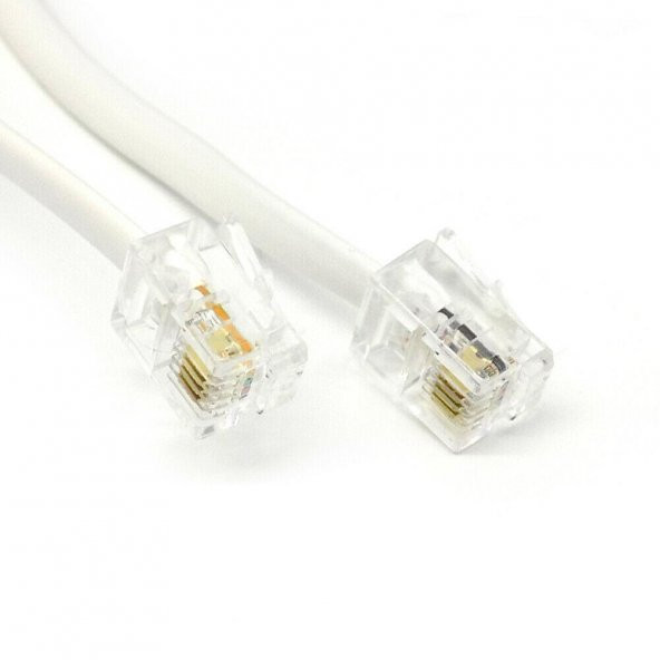 Telefon Kablosu 5 mt  10 adet