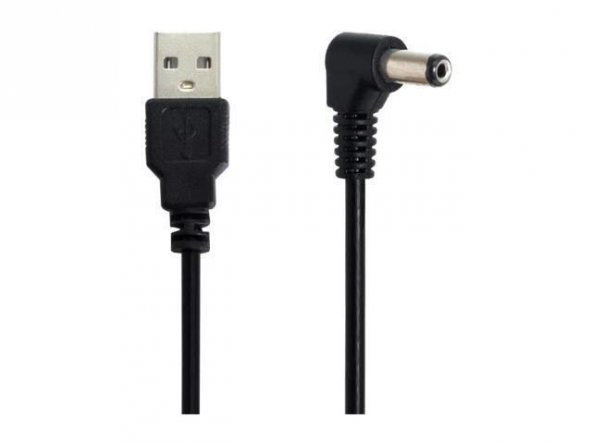 Usb-Dc Kablo 5.5x2.5 mm 1.5 metre 10 adet