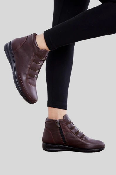 Voyager 7119 Kadın Termo Taban Hakiki Deri Anne Bot ürün görseli 1