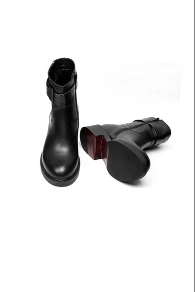 Greyder 30962 Kadın Hakiki Deri Günlük Termo Taban Bot - Resim 5