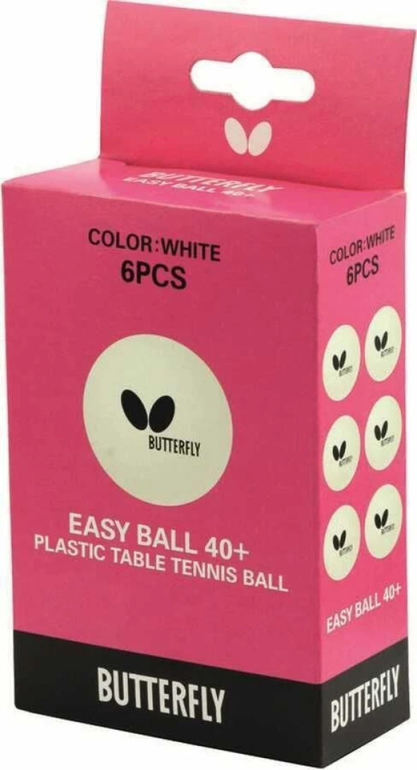 Butterfly Easy Ball 40+ Beyaz 6'lı Masa Tenisi Topu - 5