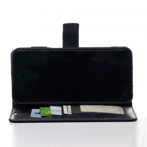 iPhone 14 Plus Hakiki Deri Cüzdanlı Kapaklı Kaliteli Lüks Kılıf - Resim 9