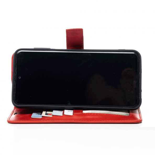 Xiaomi Redmi 10 2022 Hakiki Deri Cüzdanlı Kapaklı Kaliteli Lüks Kılıf - Resim 6