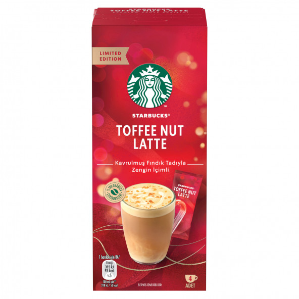 Starbucks Toffee Nut Latte Kahve Karışımı 4 X 23 G