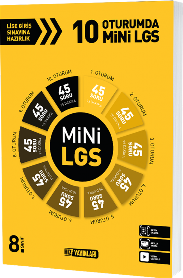 Hız Yayınları 8.Sınıf 10 Oturumda Mini Lgs