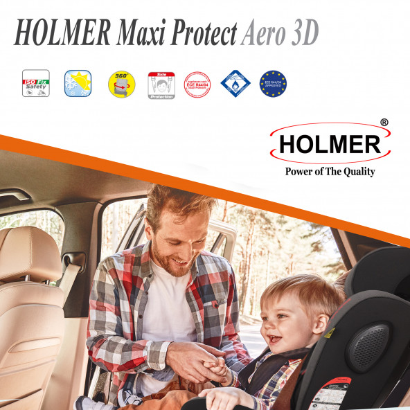 Holmer Kids Maxi Protect Aero 3D 0-36 kg Oto Koltuğu - 11