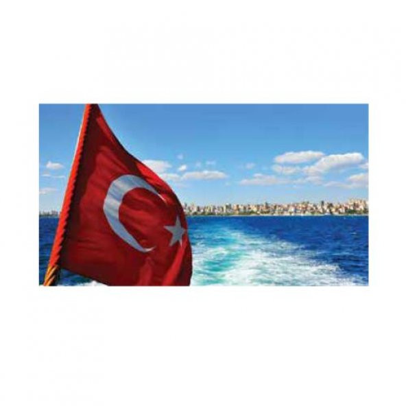 Kale Türk Bayrağı  50X75Cm