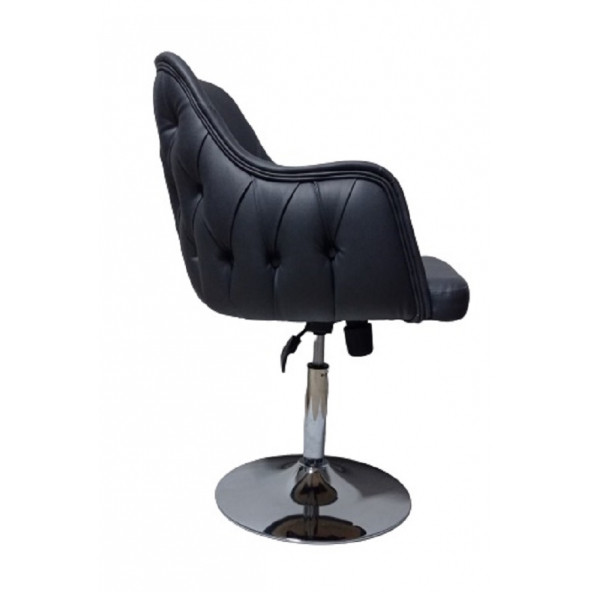 Tekli Bekleme Koltuğu Tepsi Ayaklı Antrasit Suni Deri