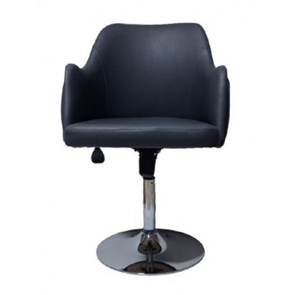 Tekli Bekleme Koltuğu Tepsi Ayaklı Antrasit Suni Deri - 2