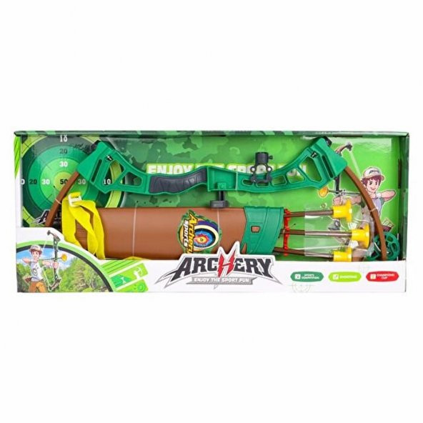 Yeşil Sarı Ok Yay Seti - 2