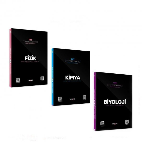Marka Yayınları TYT Fizik Kimya ve Biyoloji Soru Bankası Seti 3 Kitap