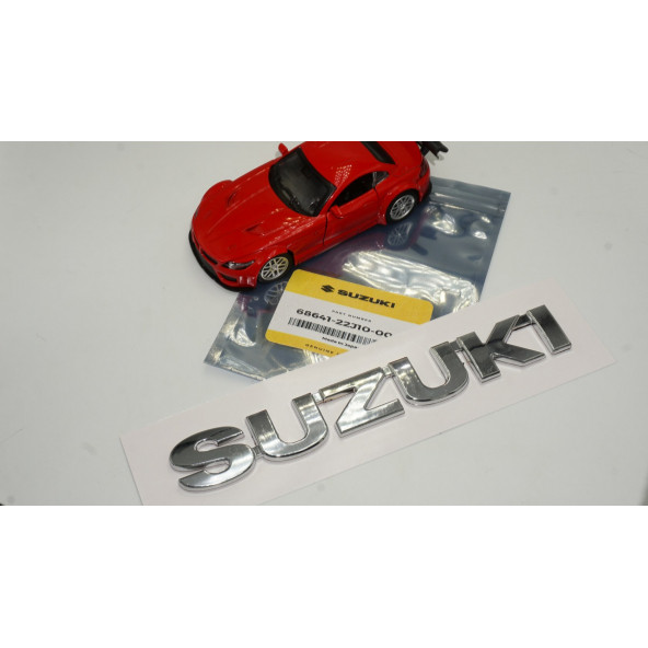 Suzuki Bagaj 3M 3D Krom ABS Yazı Logo Amblem - 6